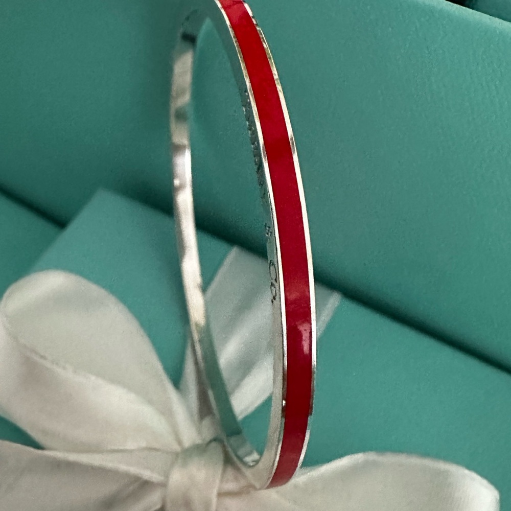 Tiffany & Co. Red and Silver Bracelet
